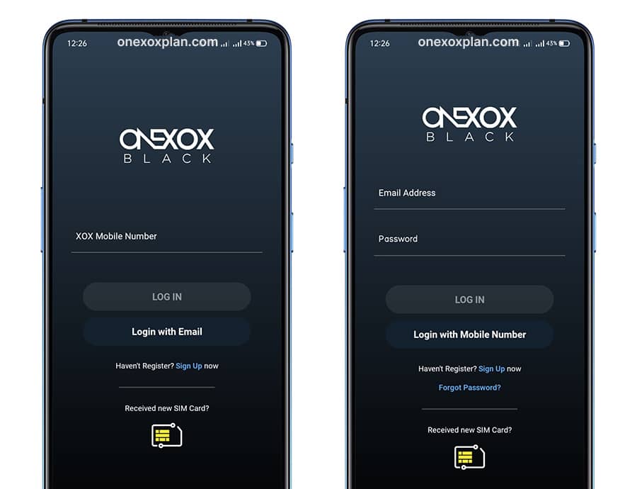 Cara login aplikasi XOX Black Cara login aplikasi XOX Black