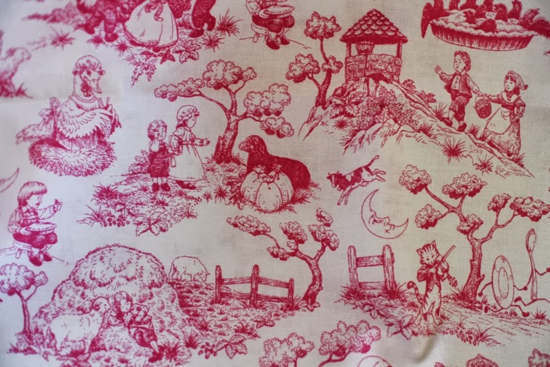 Sweet Inspired Home Pink toile nursery rhyme baby quilt
