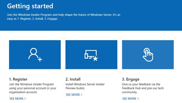 Programas Windows Insider para empresas y servidores
