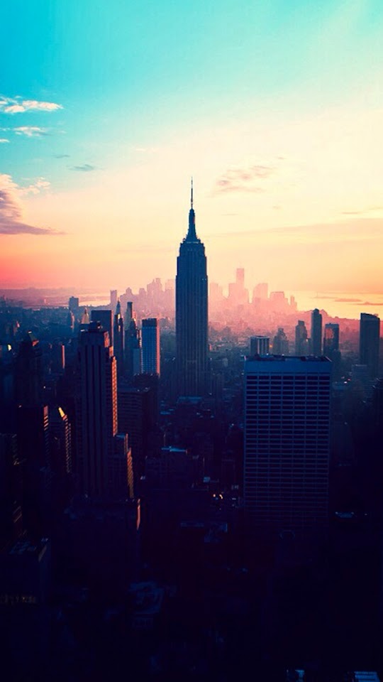 Colorful New York City Sunrise  Android Best Wallpaper