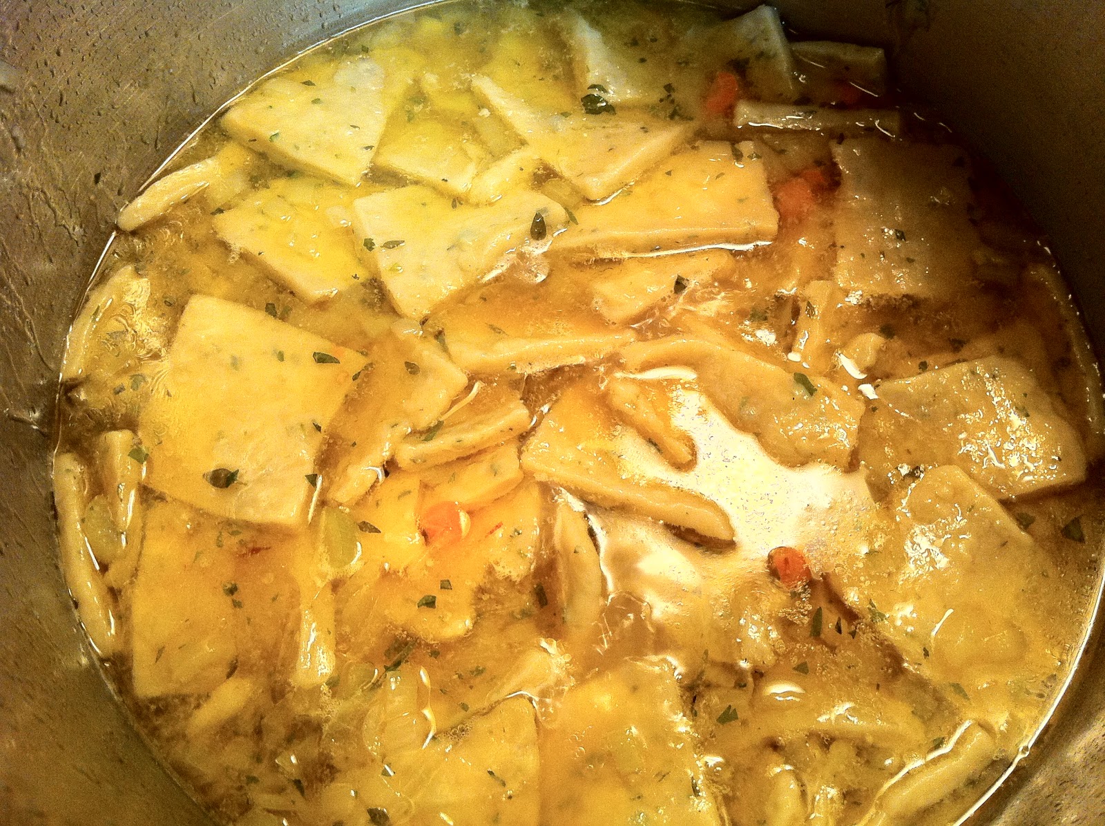 Bite and Booze Emeril's OnePot Wonder Chicken and Dumplings