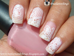 nail lace bridal elegant designs pink stamping flower flowers konad nailart adorable very plate unnamed sheer base local brand