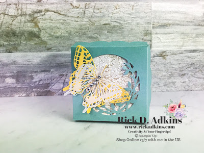 Check out this double lidded drapery fold butterfly box for the October 2021 Creative Stampers Blog Hop