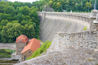 Zapora na Bobrze od strony zachodniej