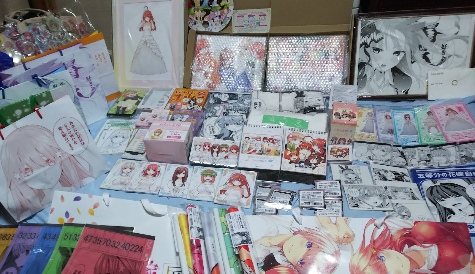 書き溜め: 五等分の花嫁展！！ちょっとだけグッズ紹介。