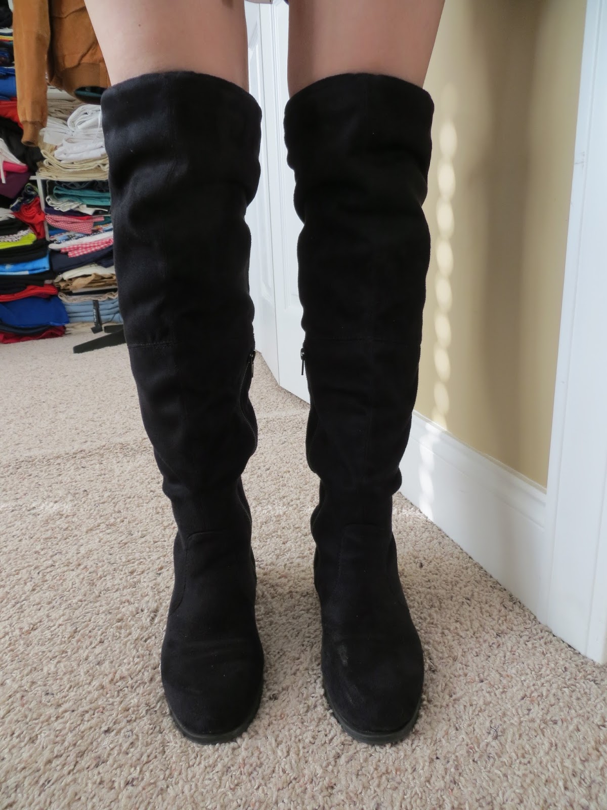 report over the knee boots