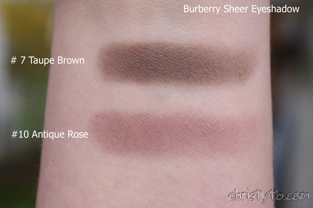 Christytb Burberry Sheer Eyeshadow 07 Taupe Brown 10 Christytb Burberry Sheer Eyeshadow 07 Taupe Brown 10