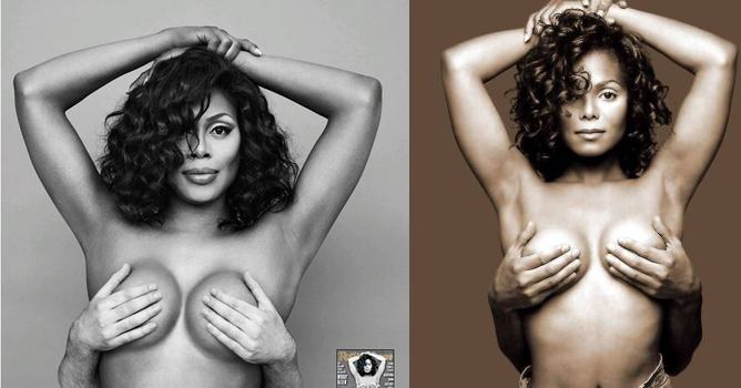 Laverne Cox recreates Janet Jackson's iconic topless shoot for Cosm...