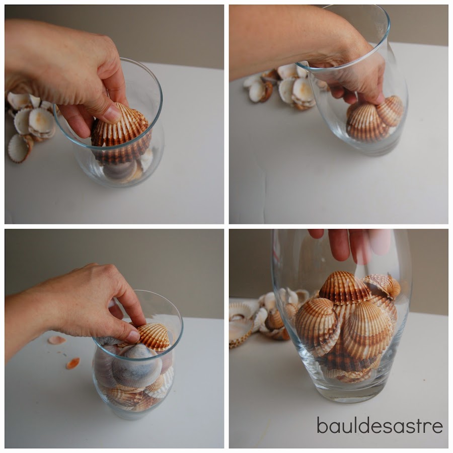 jarron de verano con conchas