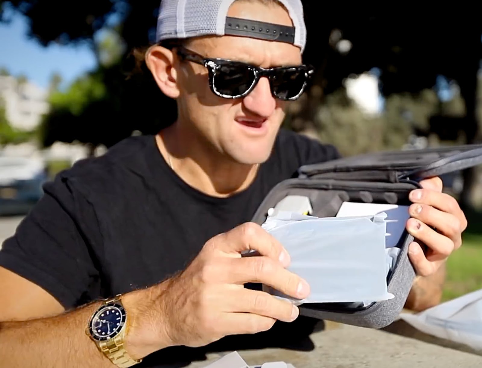 to Casey Neistat Yellow Gold Rolex Submariner