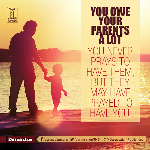 You owe your parents a lot. You never prays to have them, but they may have prayed to have you [Mufti Ismail Menk] . Parents Status Quotes Images Download for WhatsApp