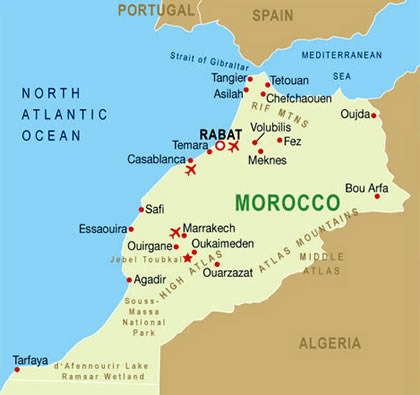 Map of Morocco