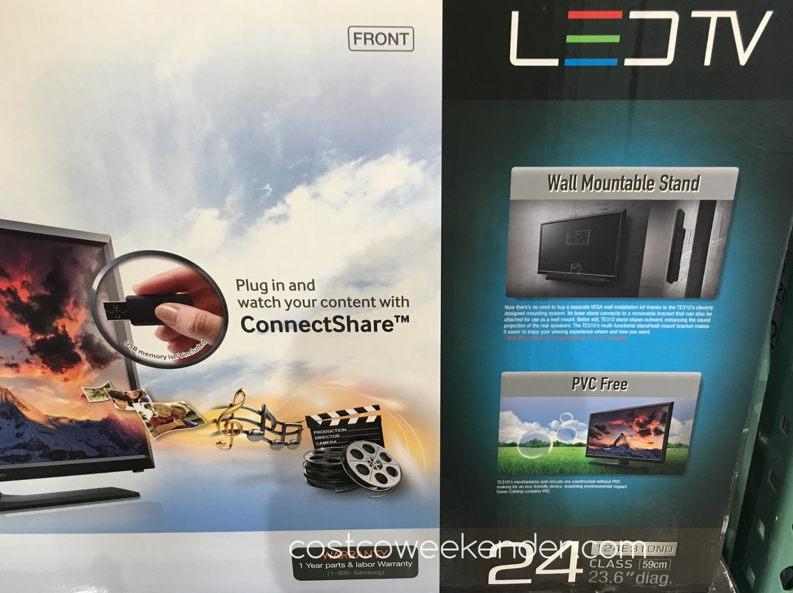 Samsung LT24E310ND 24" HDTV Monitor Combo Costco Weekender