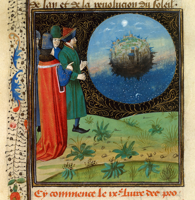 Земля 15 века в виде невесомой шипованной сферы. National Library of France