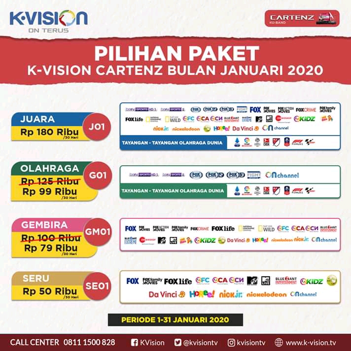 Brosur KVision Bromo dan Cartenz , KVision GOL, Brosur