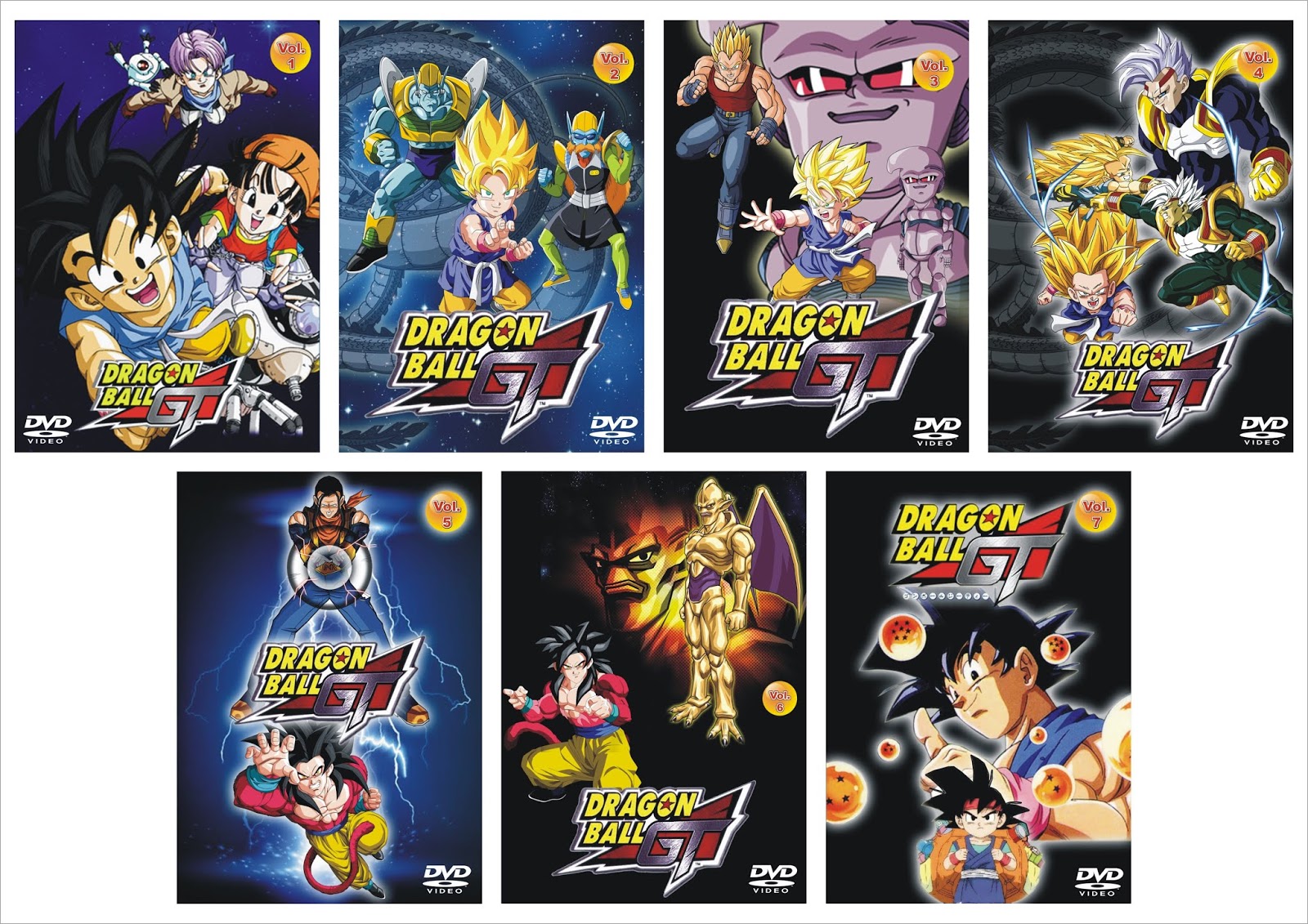 Box Capas De Dvds Dragon Ball Gt Vetores Download