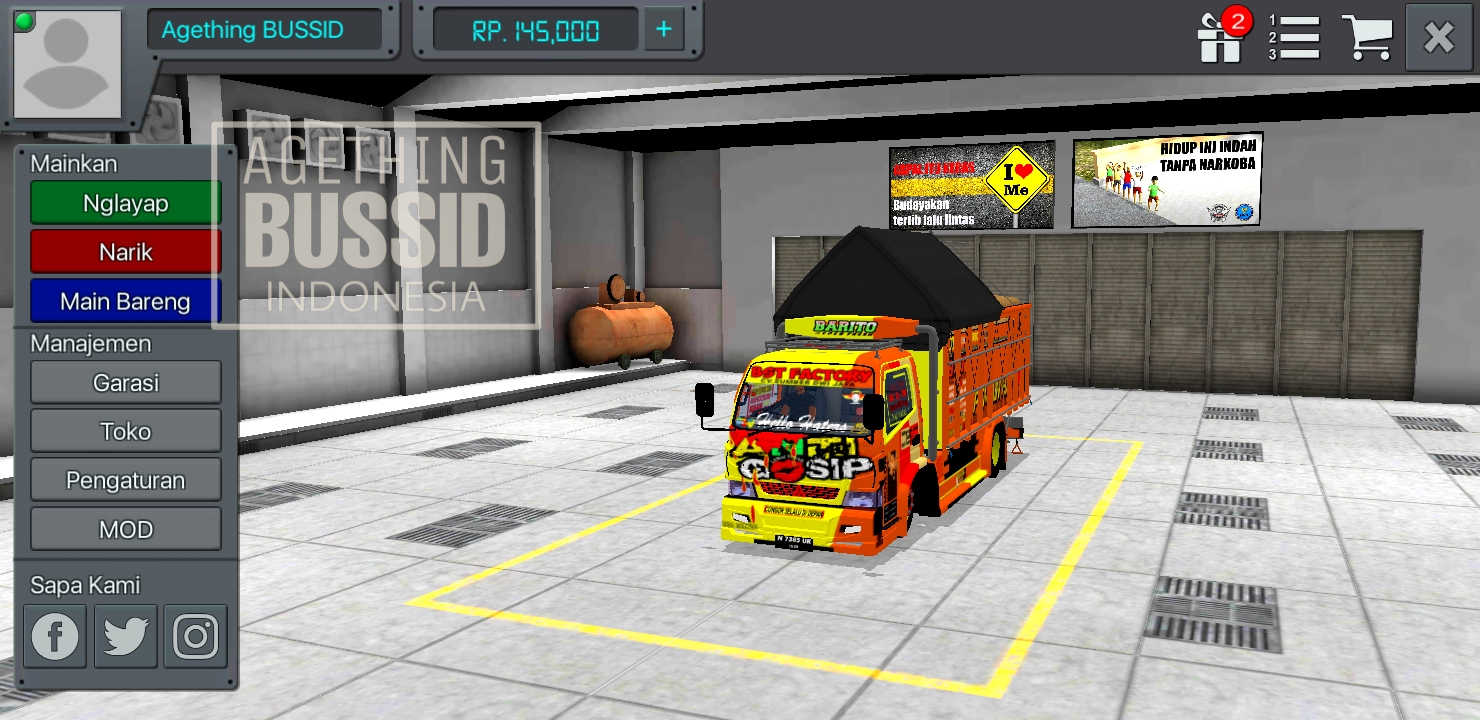 Download Truck Canter Anti Gosip - livery truck anti gosip