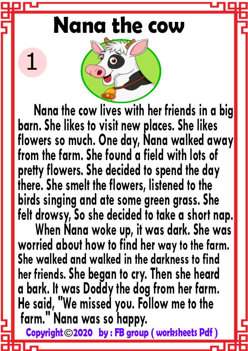 Printable Kids Short Story