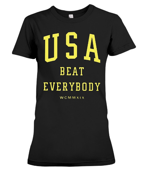Usa Beat Everybody T Shirts Hoodie Sweatshirt Sweater Tank Tops uswnt Nike Soccer