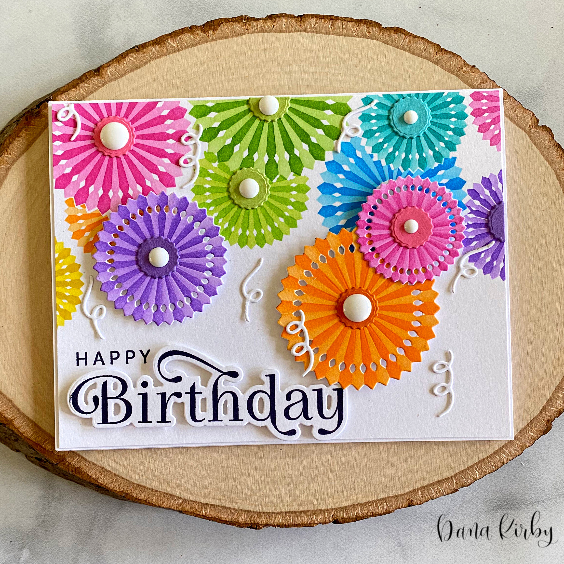 D Kirby Stamps Pinwheel Party