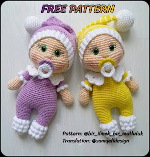 amigurumi doll pacifier baby