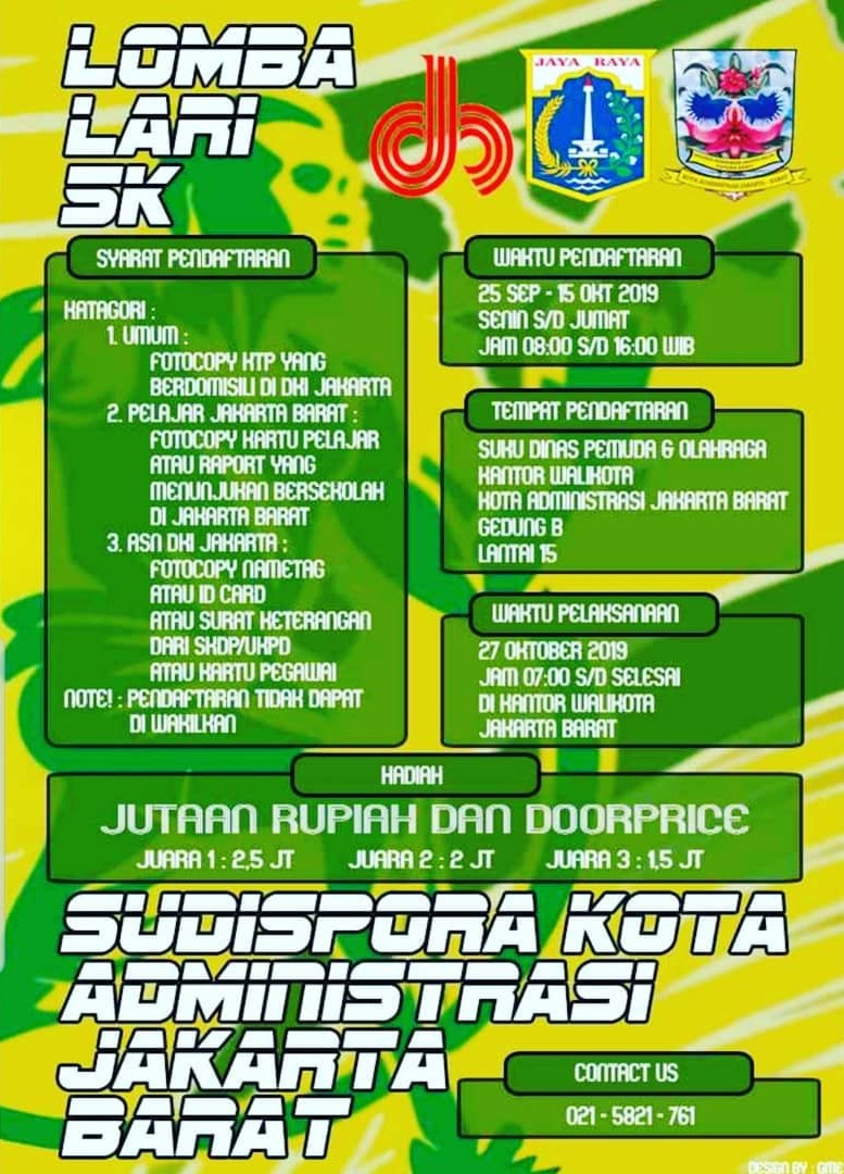 Lomba Lari 5K - Jakarta Barat โข 2019 Lomba Lari 5K - Jakarta Barat โข 2019
