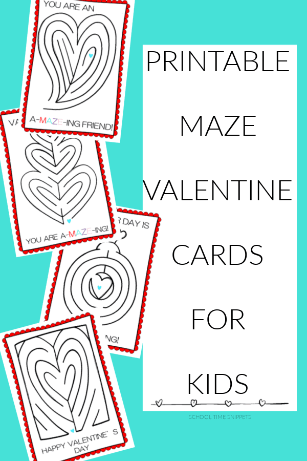 A-MAZE-ING Printable Valentine Cards for Kids