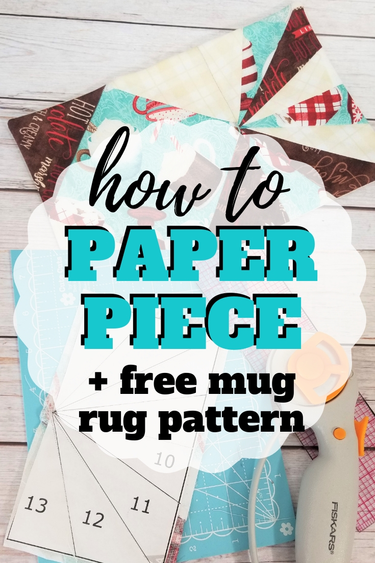 How To Paper Piece Free Mug Rug Sewing Patterns Sew Simple Home