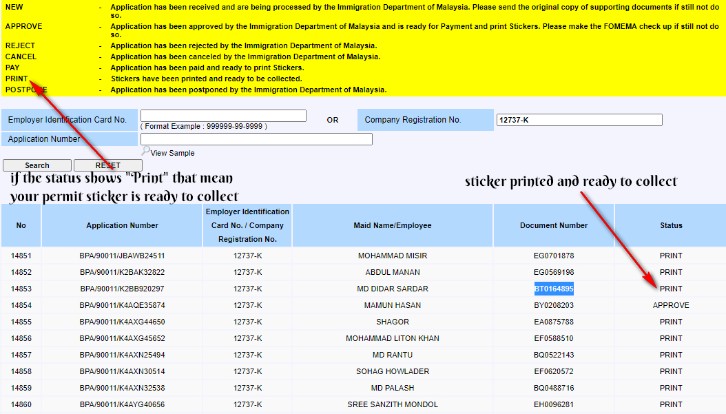 Myeg Status Permit - MosOp