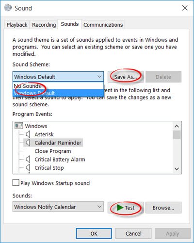 выключить-уведомления-звуки-Windows-10