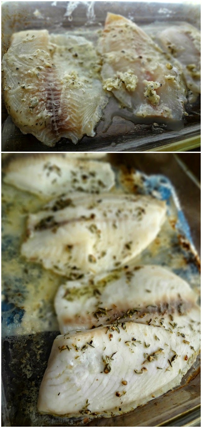 The Cooking Actress Baked LemonThyme Tilapia