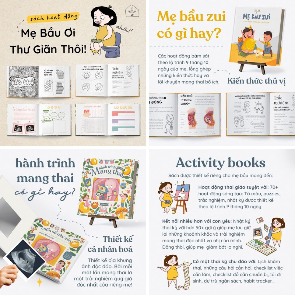 [A116] Mua ngay "Mẹ Bầu Zui": Sách thai giáo giúp Mẹ Bầu hết căng thẳng