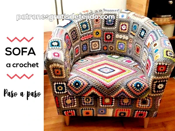 Cómo tapizar sofá a crochet