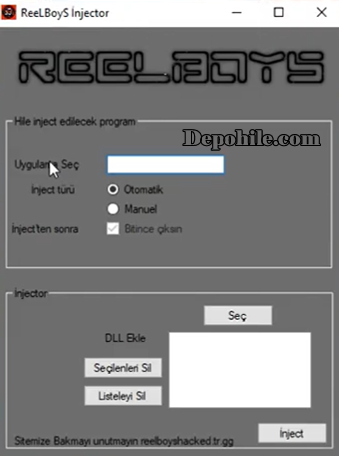 ReelBoys DLL Injector Programı İndir Yakalanmıyor 2020 Yeni