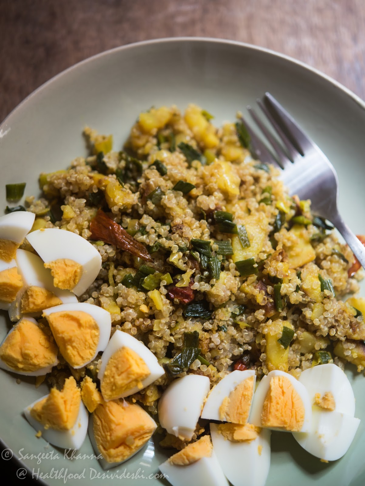 Indian recipes with quinoa quinoa salad with potato and spring onion