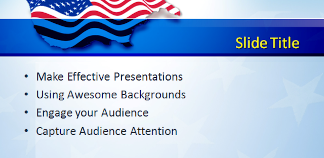 image: Slide 2 Template PowerPoint Bendera Amerika Serikat