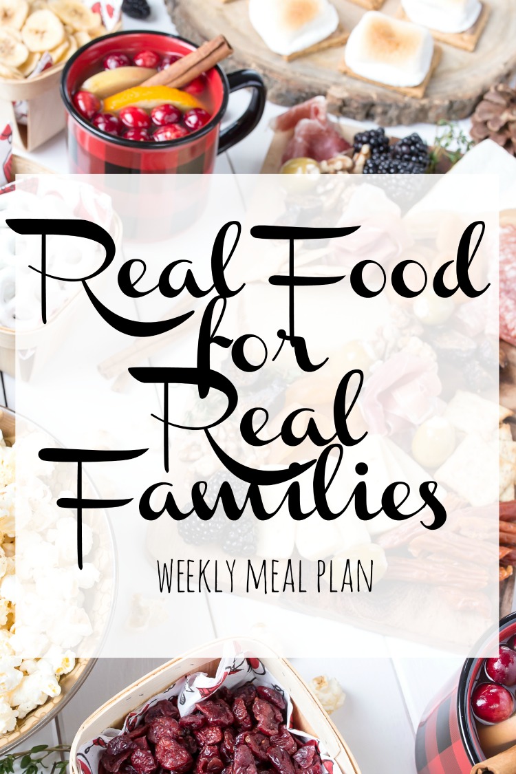 Weekly Family Meal Plan 2017 Week 50