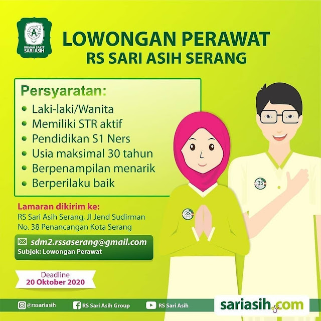 Lowongan Rumah Sakit Sari Asih Serang Oktober 2020 Serangid