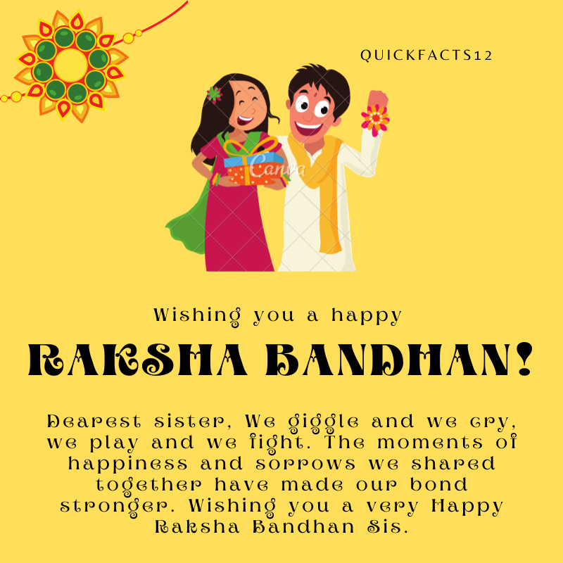 Raksha Bandhan Quotes for Sis