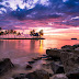 Papel de Parede Grátis Resort Pôr do Sol
