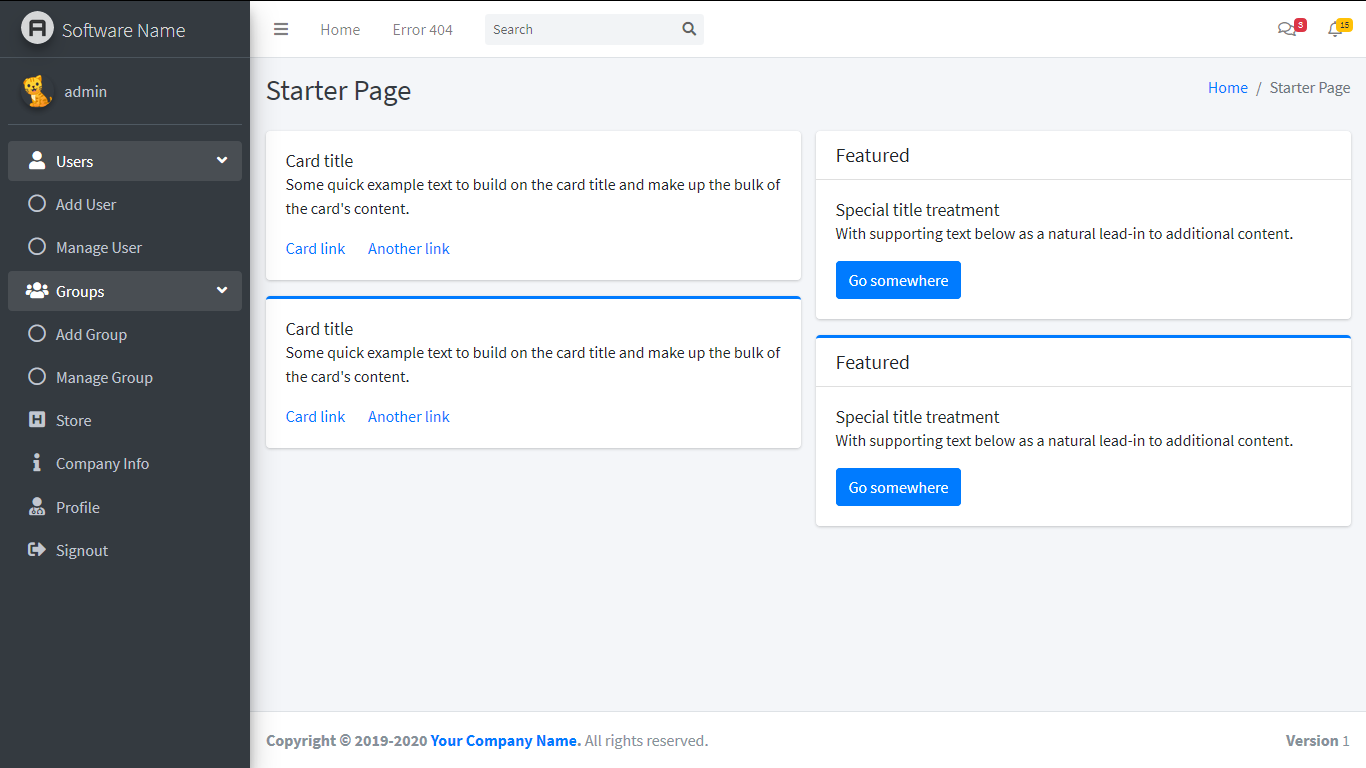 Codeigniter Bootstrap Admin Panel With User Management