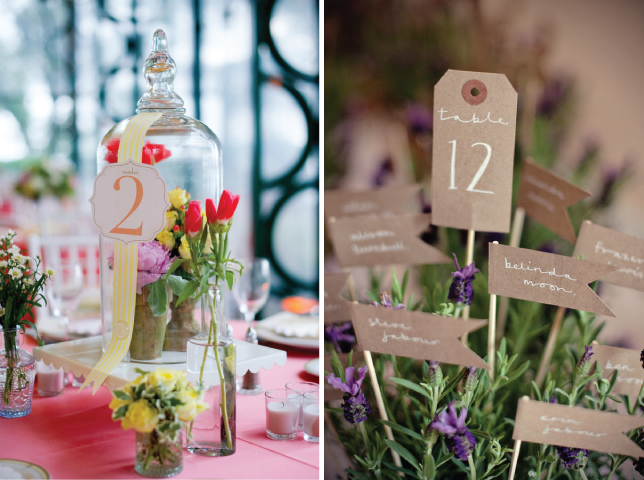 Table numbers in wine bottles are the latest trend