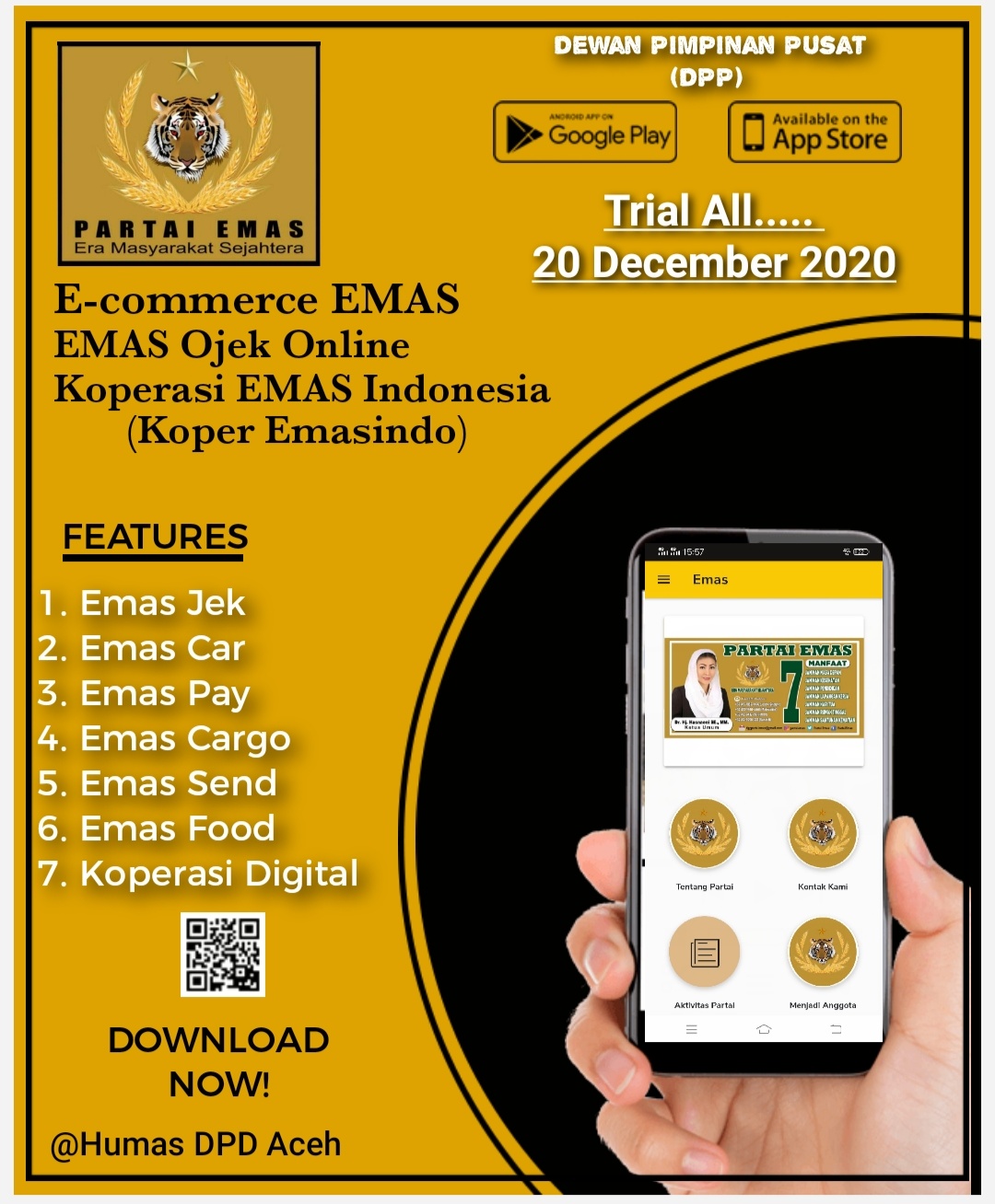 Partai Emas Bisa Jadi ‘Role Model’ Parpol Baru