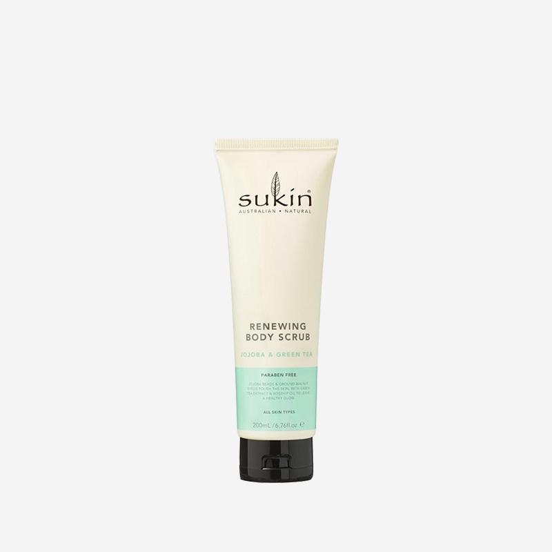 Sukin Tẩy tế bào chết toàn thân trà xanh Renewing Body Scrub Jojoba & Green Tea 200ml