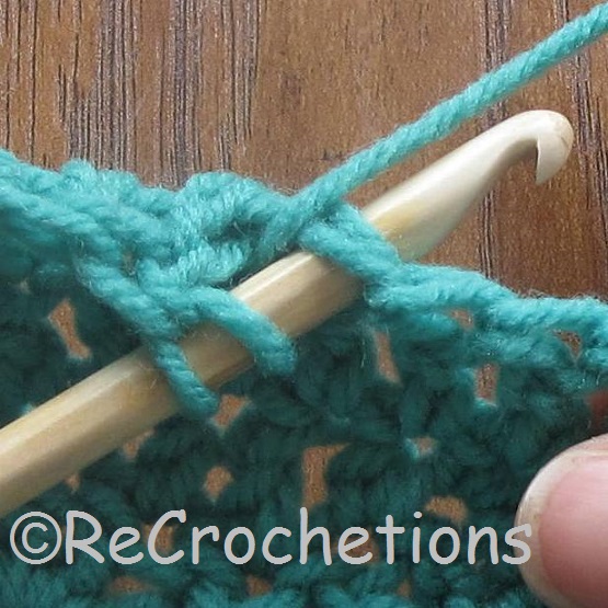 Recrochetions Tutorial Half Double Crochet Left Handed