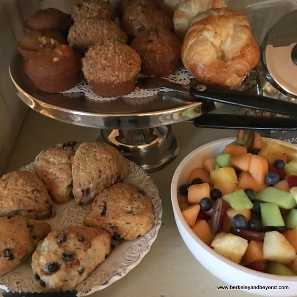 breakfast buffet at Tallman Hotel in Upper Lake, California breakfast buffet at Tallman Hotel in Upper Lake, California