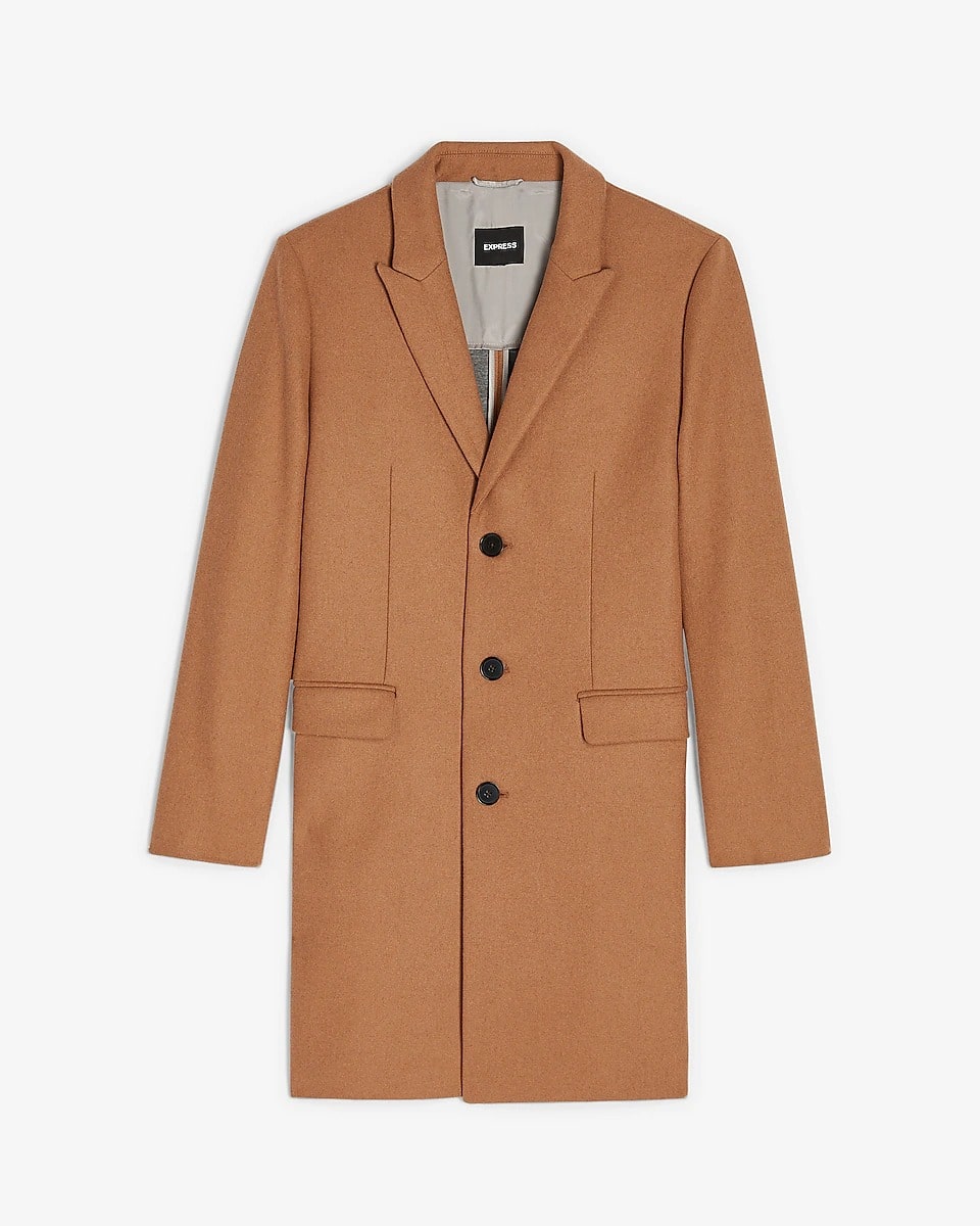 I.n.c Men's Dublin Camel Topcoat - Men's dress coat (removable ) fur ...
