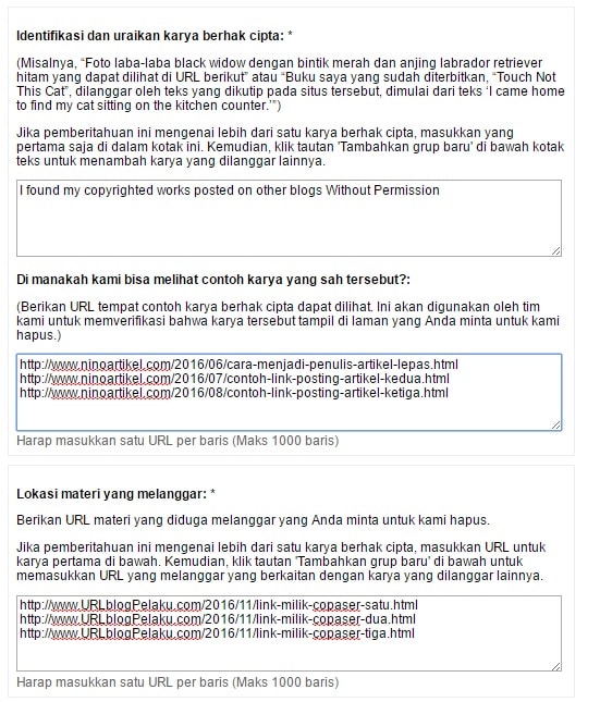 6 Cara Melaporkan Blog Copas Ke Google Dmca Agar Disetujui Nino Artikel