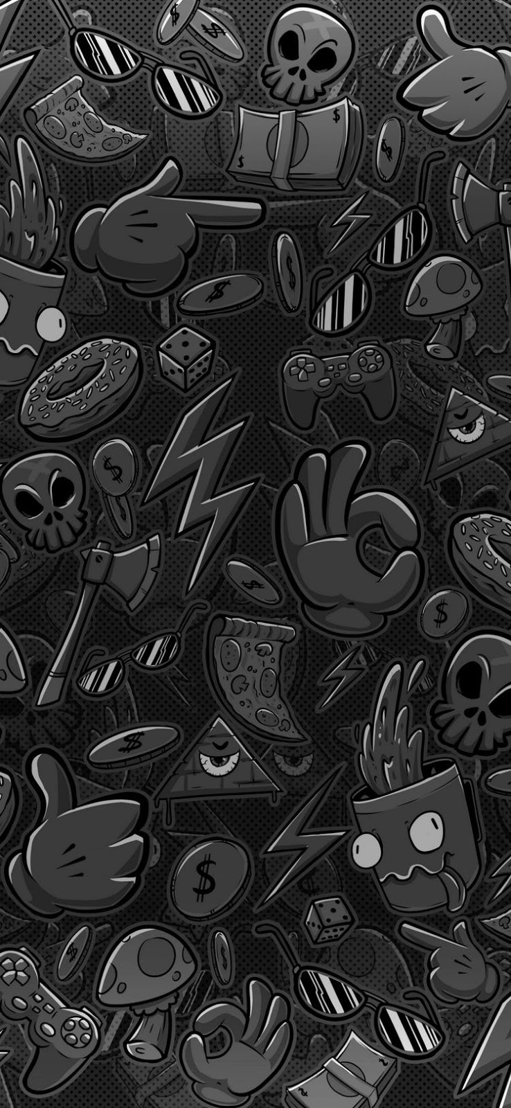 siyah arka plan telefon