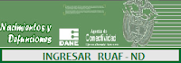 RUAF - REGISTRO DE DEFUNCIONES